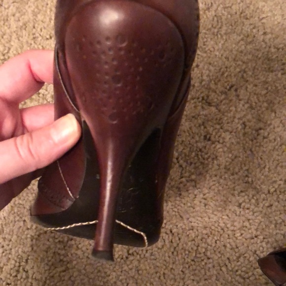 Authentic Celine Brown Leather Heels - Picture 3 of 4